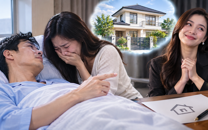 Chồng hấp hối, ‘di chúc miệng’ để lại căn nhà 6 tỷ đồng cho người yêu cũ