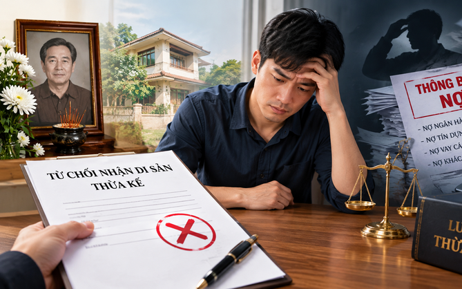 Từ chối tài sản thừa kế của cha để 'lách' khoản nợ ngập đầu