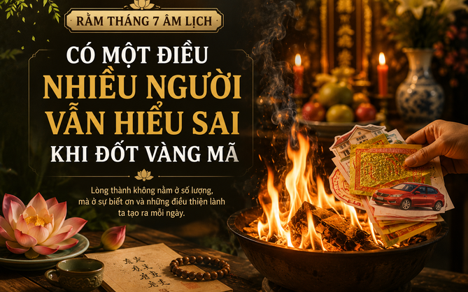 Rằm tháng 7 có một điều nhiều người vẫn hiểu sai khi đốt vàng mã