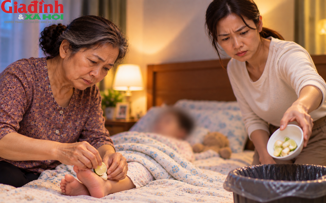 Cháu nội bị sốt, tôi làm điều từng làm khi nuôi con rồi nằm cả đêm suy nghĩ sau phản ứng của con dâu