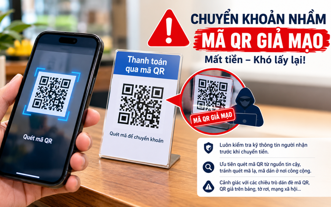 Thủ đoạn lừa đảo qua mã QR, người dân cần đặc biệt chú ý nhận diện và cảnh giác