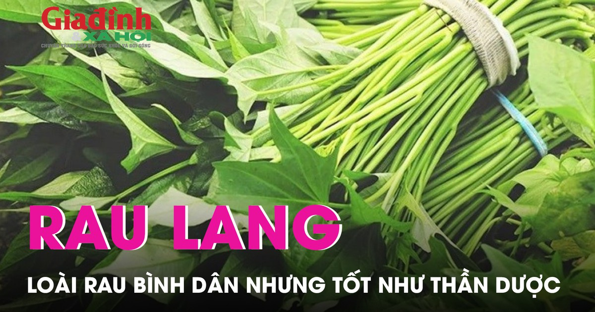Rau lang - loài rau bình dân nhưng tốt như thần dược