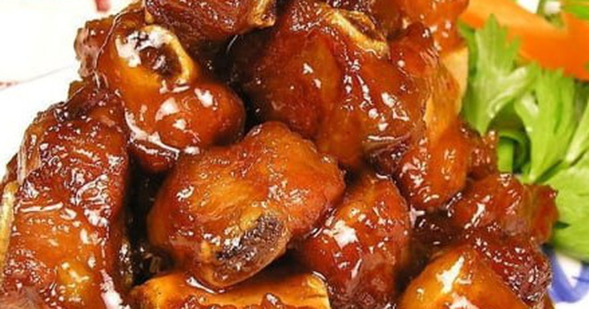 Cách làm sườn non rim nước dừa