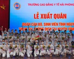 Thầy trò trường Cao đẳng Y Hải Phòng tình nguyện vào Vĩnh Bảo chống dịch