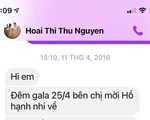 Vy Oanh bị nghi photoshop ảnh tin nhắn bằng chứng tố Hoa hậu Thu Hoài vì chi tiết này