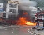 Cháy nổ kinh hoàng tại cửa hàng gas ngay sát khách sạn Mây Hồ ở Sa Pa
