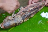 Cá trầm hương nướng nổi tiếng ở thác Bản Giốc Cá trầm hương nướng nổi tiếng ở thác Bản Giốc