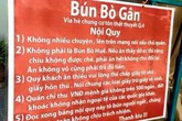 Chuyên gia marketing: 'Quán bún treo nội quy lạ quá may mắn' Chuyên gia marketing: 'Quán bún treo nội quy lạ quá may mắn'