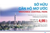 Ưu đãi cho vay mua nhà dự án Vinhomes Central Park Ưu đãi cho vay mua nhà dự án Vinhomes Central Park