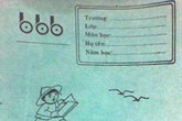 Nhớ cuốn vở “các môn” bọc giấy xi-măng Nhớ cuốn vở “các môn” bọc giấy xi-măng