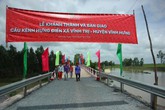 Nhịp cầu nối những niềm vui cho người dân xã vĩnh tri, huyện Vĩnh Hưng, tỉnh Long An Nhịp cầu nối những niềm vui cho người dân xã vĩnh tri, huyện Vĩnh Hưng, tỉnh Long An