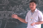 Những tác phẩm nghệ thuật từ phấn trắng của thầy giáo xứ Thanh gây sốt Những tác phẩm nghệ thuật từ phấn trắng của thầy giáo xứ Thanh gây sốt