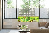 Nhà phố sử dụng tường kính thoáng đãng không thua kém gì biệt thự Nhà phố sử dụng tường kính thoáng đãng không thua kém gì biệt thự
