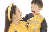 Dương Cẩm Lynh chụp ảnh Tết cùng con trai Dương Cẩm Lynh chụp ảnh Tết cùng con trai