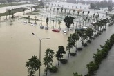 TP Hà Tĩnh ngập sâu trong mưa lũ TP Hà Tĩnh ngập sâu trong mưa lũ