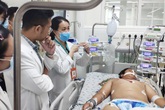 Té do vấp sợi dây, nam sinh bị nhiễm trùng huyết toàn thân Té do vấp sợi dây, nam sinh bị nhiễm trùng huyết toàn thân