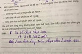 Cô giáo gửi bài giải của con về, bà mẹ "muối mặt" trong khi cư dân mạng cười không dứt Cô giáo gửi bài giải của con về, bà mẹ "muối mặt" trong khi cư dân mạng cười không dứt
