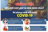 10 điều học sinh cần làm tại nhà để phòng tránh mắc bệnh COVID-19 10 điều học sinh cần làm tại nhà để phòng tránh mắc bệnh COVID-19