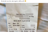 Ăn trưa tại nhà hàng hải sản ở Đà Nẵng, khách giật mình nhìn hóa đơn gần triệu rưỡi bị tính phí 50 nghìn tiền xì dầu, mù tạt khiến nhiều người tranh cãi Ăn trưa tại nhà hàng hải sản ở Đà Nẵng, khách giật mình nhìn hóa đơn gần triệu rưỡi bị tính phí 50 nghìn tiền xì dầu, mù tạt khiến nhiều người tranh cãi
