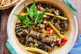 Ốc len xào dừa Ốc len xào dừa