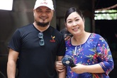 Theo chân Hồng Vân đi đóng phim Theo chân Hồng Vân đi đóng phim