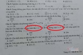 Đề Toán thi tốt nghiệp THPT đợt 2 có bài chưa chuẩn? Đề Toán thi tốt nghiệp THPT đợt 2 có bài chưa chuẩn?