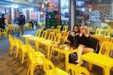 Phố đi bộ vắng người trong đêm rét 9 độ C Phố đi bộ vắng người trong đêm rét 9 độ C