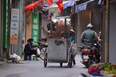 Sau Tết, công nhân vệ sinh môi trường vất vả thu gom đào, quất bị vứt đầy đường Sau Tết, công nhân vệ sinh môi trường vất vả thu gom đào, quất bị vứt đầy đường