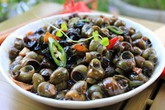 Ốc xào tía tô thơm lừng hấp dẫn Ốc xào tía tô thơm lừng hấp dẫn