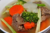 Súp gân bò hầm rau củ thanh ngọt Súp gân bò hầm rau củ thanh ngọt