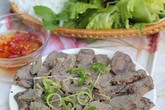 Thịt bắp bò luộc gừng sả Thịt bắp bò luộc gừng sả