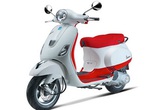 Vespa LX tuyệt đẹp với màu đỏ - trắng kết hợp Vespa LX tuyệt đẹp với màu đỏ - trắng kết hợp