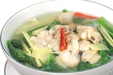 Canh nghêu mồng tơi Canh nghêu mồng tơi