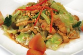 Bắp cải xào xốt tương Bắp cải xào xốt tương