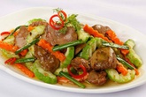 Gan gà xào chua ngọt Gan gà xào chua ngọt