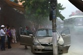 Bị xe “điên” tông, chân cụ già gãy làm ba Bị xe “điên” tông, chân cụ già gãy làm ba