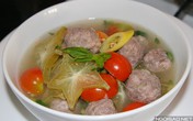 Chua thanh canh khế nấu bò viên Chua thanh canh khế nấu bò viên