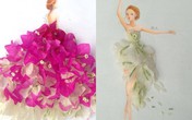 Nữ sinh Lâm Đồng có tài thiết kế thời trang từ hoa Nữ sinh Lâm Đồng có tài thiết kế thời trang từ hoa