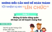 Những điều cần nhớ để hoàn thành tốt nhiệm vụ khi " lên chức " Những điều cần nhớ để hoàn thành tốt nhiệm vụ khi " lên chức "
