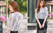 Phối áo sơ mi và chân váy xinh tươi cho nàng công sở