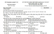 Đề tham khảo môn Hóa học: Không khó, nhưng ít thí sinh đạt điểm tối đa Đề tham khảo môn Hóa học: Không khó, nhưng ít thí sinh đạt điểm tối đa