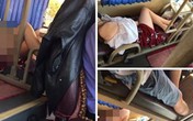 Thiếu nữ mặc váy ngắn trên xe khách và hành động gác chân lên ghế gây bức xúc Thiếu nữ mặc váy ngắn trên xe khách và hành động gác chân lên ghế gây bức xúc