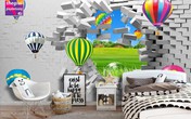 Không gian sống động với tranh dán tường 3D của Thế Giới Giấy Dán Tường Không gian sống động với tranh dán tường 3D của Thế Giới Giấy Dán Tường