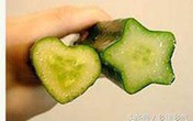 Dưa chuột hình ngôi sao, trái tim gây "sốt" Dưa chuột hình ngôi sao, trái tim gây "sốt"