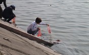 Người dân Thủ đô tấp nập thả cá chép tiễn Táo Quân về trời Người dân Thủ đô tấp nập thả cá chép tiễn Táo Quân về trời