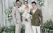 Chồng Bảo Thy đi giày cao hơn 10 cm ở lễ cưới Chồng Bảo Thy đi giày cao hơn 10 cm ở lễ cưới