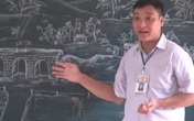 Những tác phẩm nghệ thuật từ phấn trắng của thầy giáo xứ Thanh gây sốt Những tác phẩm nghệ thuật từ phấn trắng của thầy giáo xứ Thanh gây sốt