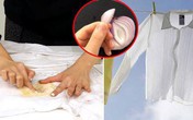 Vết bẩn “khó trị” đến mấy cứ dùng hành tây, áo trắng tinh sạch sẽ, mạnh hơn cả xà phòng Vết bẩn “khó trị” đến mấy cứ dùng hành tây, áo trắng tinh sạch sẽ, mạnh hơn cả xà phòng