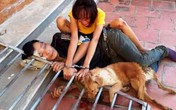 Cặp tình nhân trộm chó bị đánh hội đồng, xích cùng nhau bên tang vật Cặp tình nhân trộm chó bị đánh hội đồng, xích cùng nhau bên tang vật