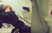 Hành khách dùng chăn làm võng ngủ trên máy bay gây tranh cãi Hành khách dùng chăn làm võng ngủ trên máy bay gây tranh cãi